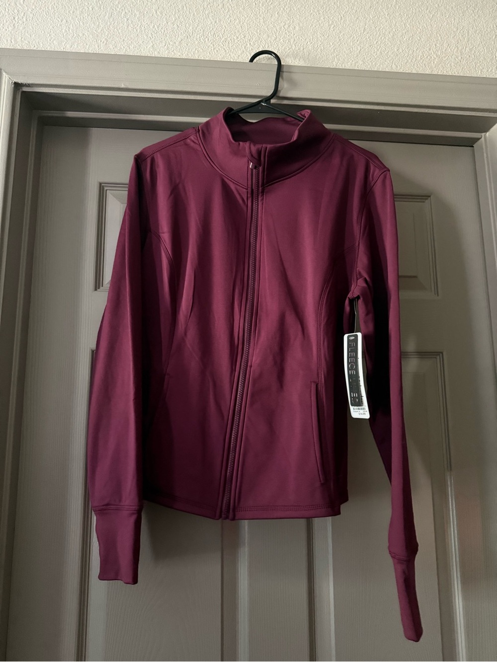 Catherine Malandrino Plum Full-Zip Bomber Jacket